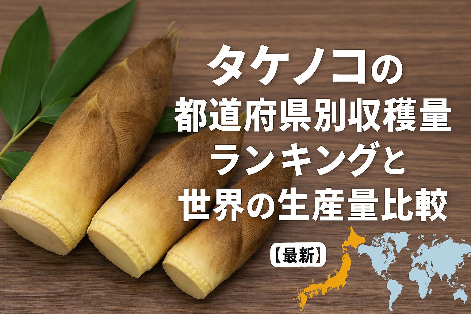 タケノコの都道府県別収穫量ランキングと世界の生産量比較【最新】