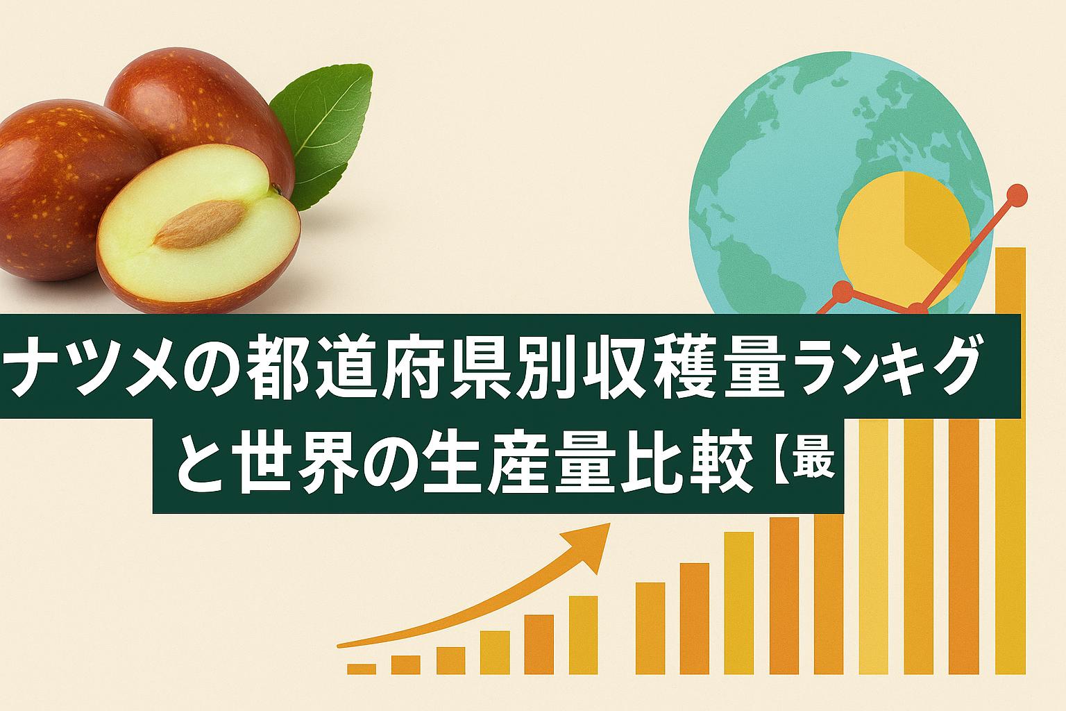 ナツメの都道府県別収穫量ランキングと世界の生産量比較【最新】