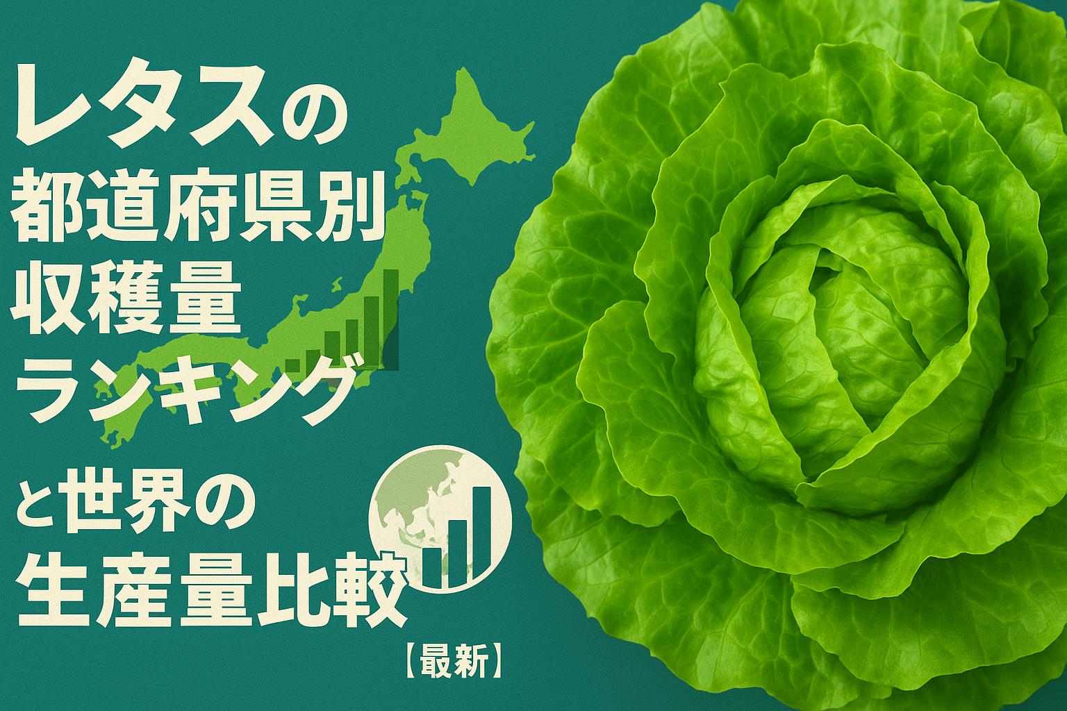 レタスの都道府県別収穫量ランキングと世界の生産量比較【最新】
